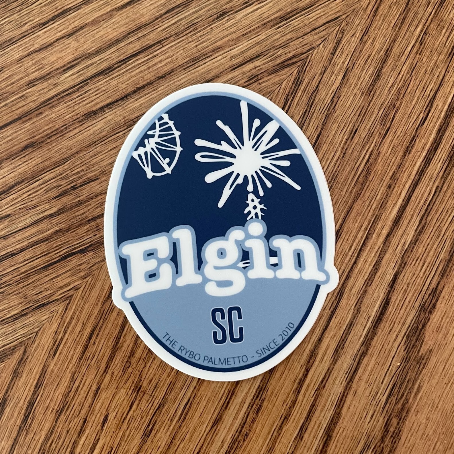 Elgin, SC South Carolina Palmetto Tree Sticker Decal – LOCAL ART