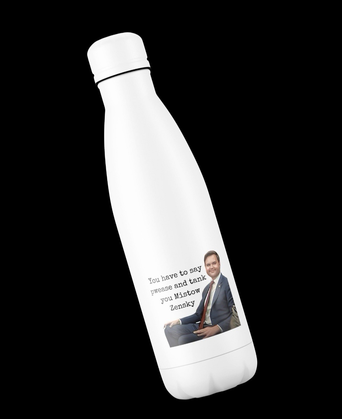 JD Vance Sticker, Pwease & Tank you, Anti Trump, Political humor Democrat