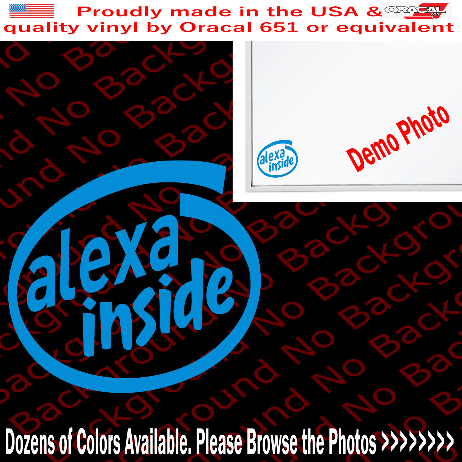 Funny Alexa Inside Die Cut Vinyl Decal Sticker for Protect your Echo Pop FY132