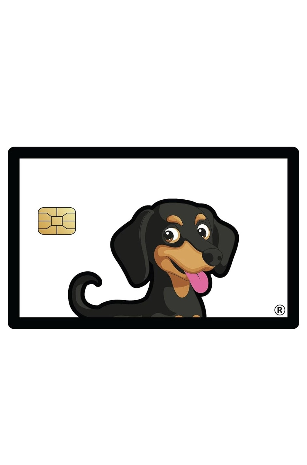 Cute Dachshund Dog Puppy Credit / Debit Card Skin Stickers