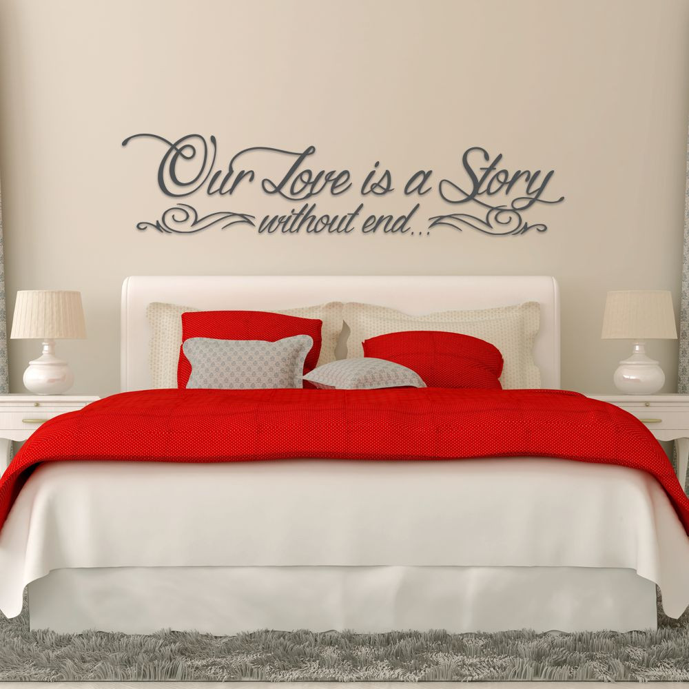 Our Love Is A Story Without End Vinyl Wall Decal Sticker