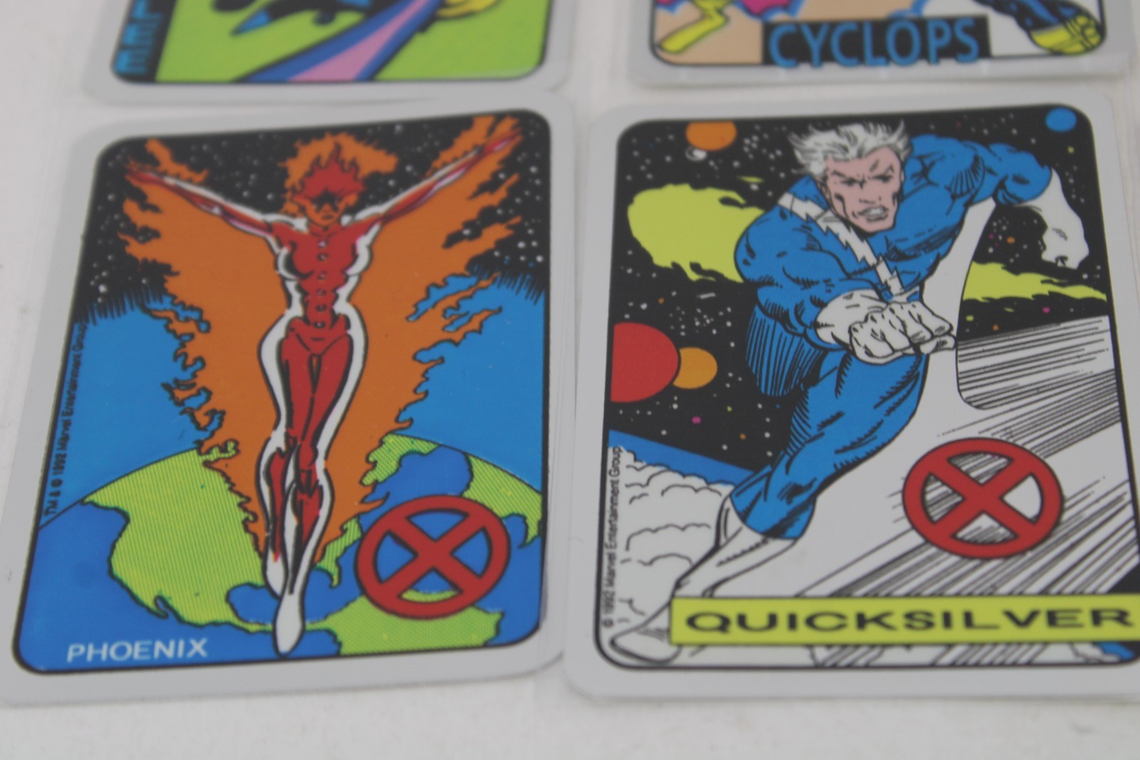 Lot: 32 Vtg Marvel X-Men Foil Prism 90s Vending Machine Stickers Kodak Rare Mint