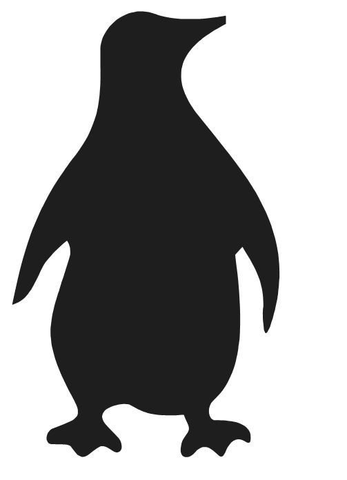 PENGUIN SILHOUETTE STICKER CUTE DOOR WINDOW FAMILY CAR CHOOSE COLOR