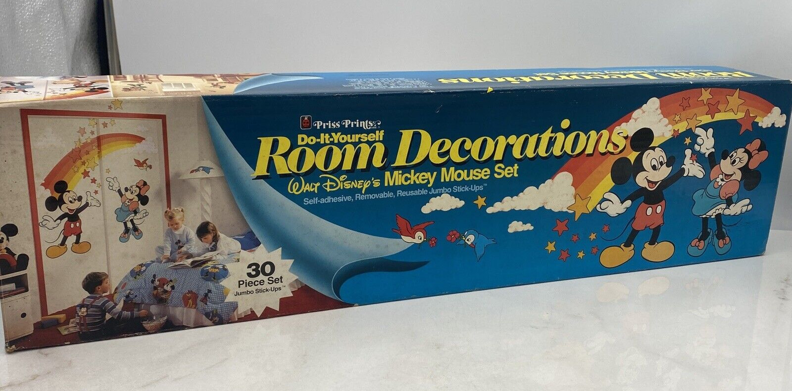 Vintage Priss Prints Wall Stickers Walt Disney Mickey Mouse Minnie 30 Piece