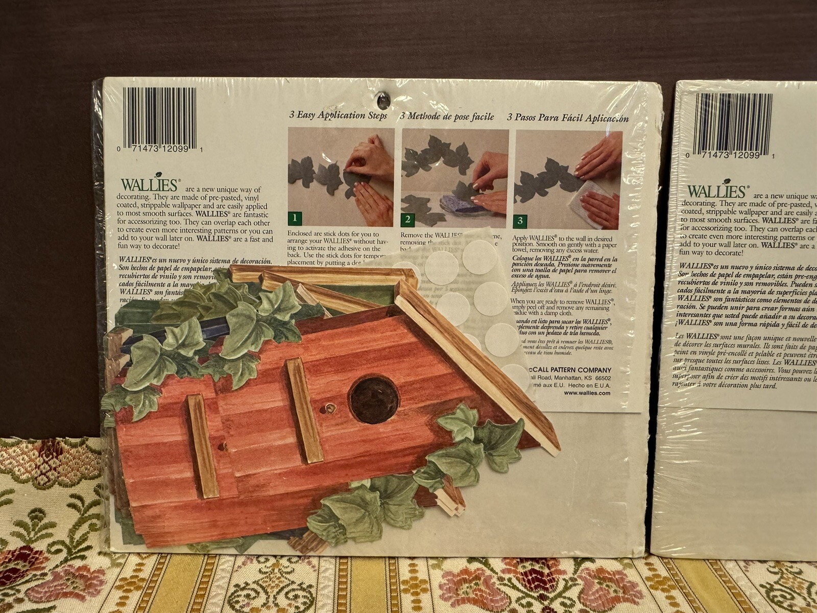 Wallies Wallpaper Cutouts Birdhouse 25 Pieces LOT of 2