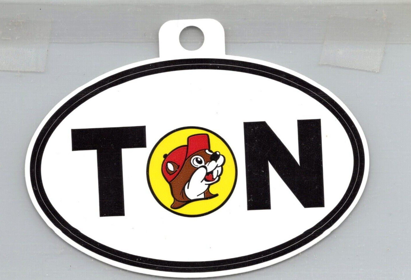 Buc-ee's Bumper Sticker Advertising Logo – Logo TN- Tennessee 2.75 x 4.25 Oval