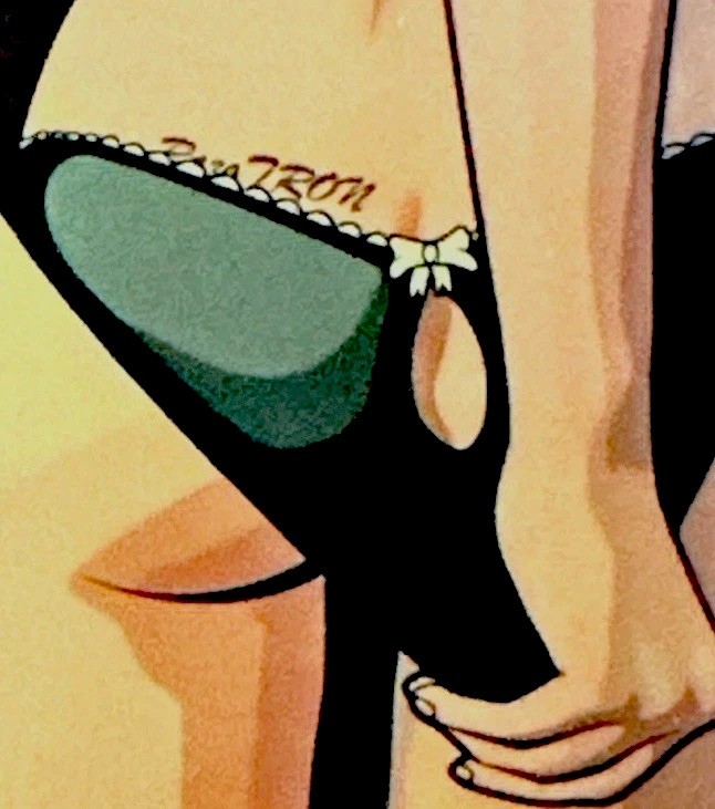 SEXY GIRL STICKER✨❤️‍🔥🖤❤️‍🔥✨2 1/2” X 1 1/2”✨GLOSSY✨SUPER CUTE✨UNDERWEAR✨🔥✨💫