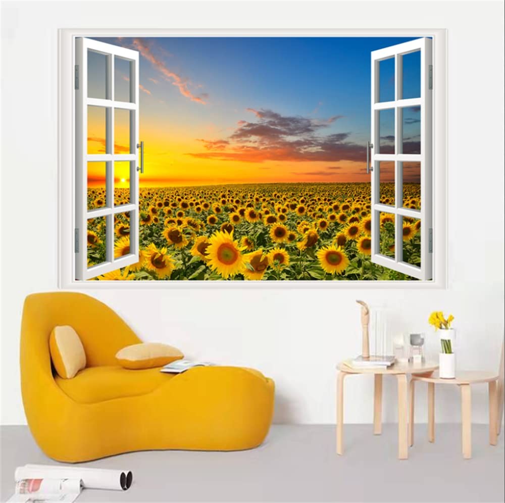 -Adhesive Wall Sticker Romantic Living Room Bedroom Study Office Decorative W…