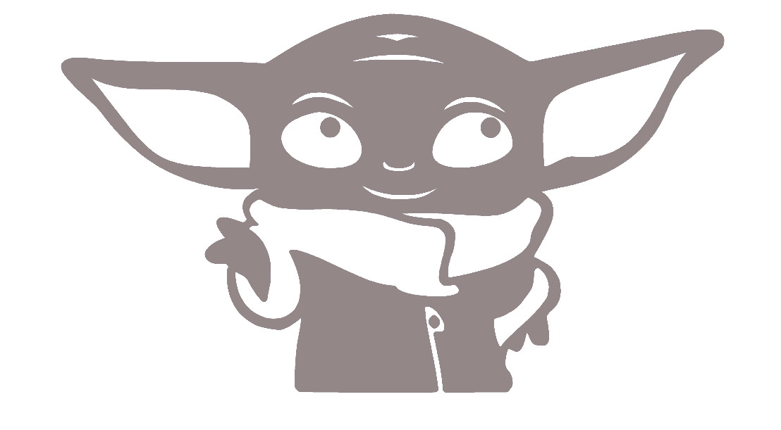 BABY YODA, GROGU, FULL, THE CHILD Decal Stickers for Cars, Window, Laptops,