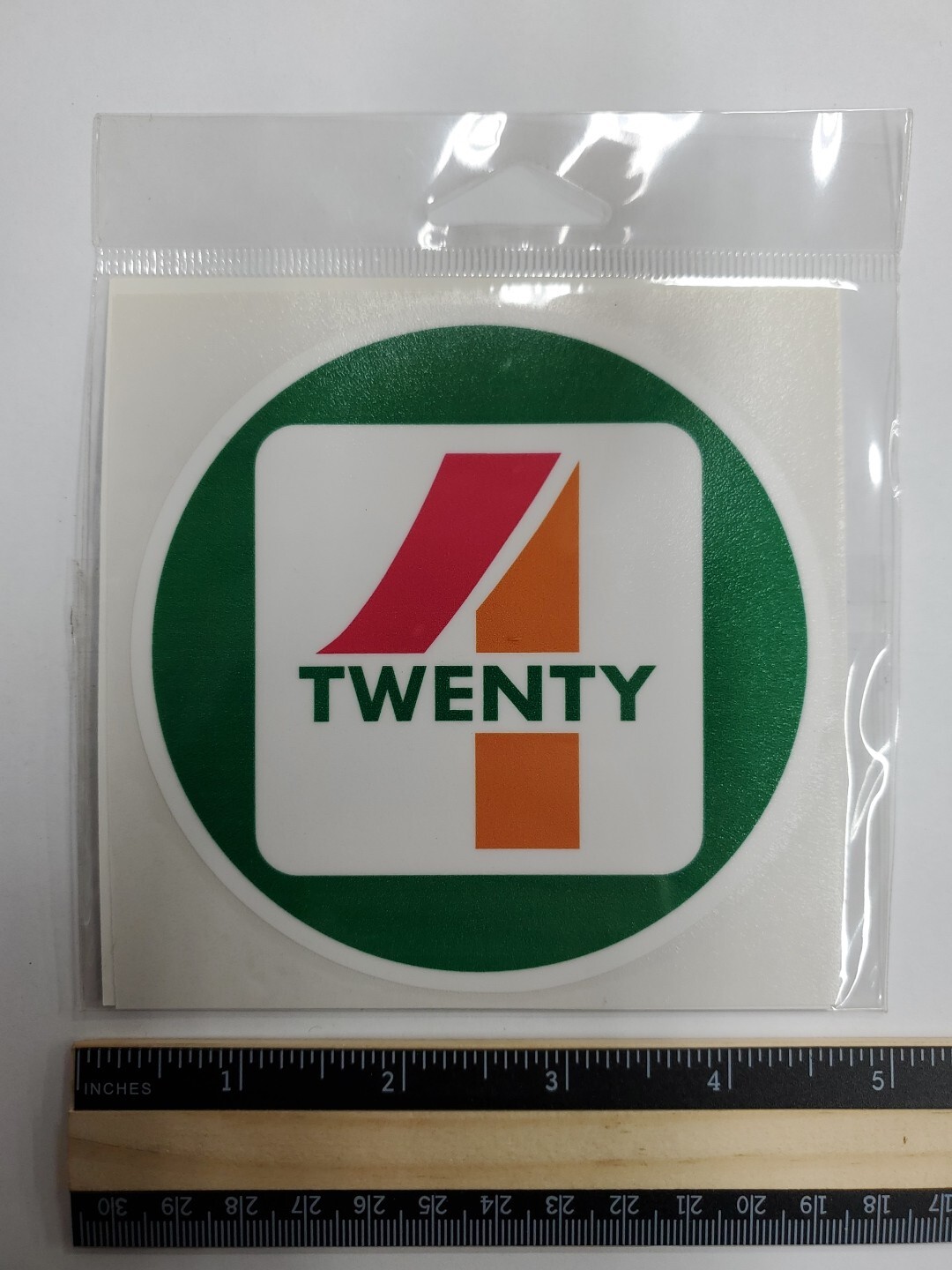 "4 Twenty" Novelty 7-Eleven Vinyl Decal Sticker – 4" x 4"