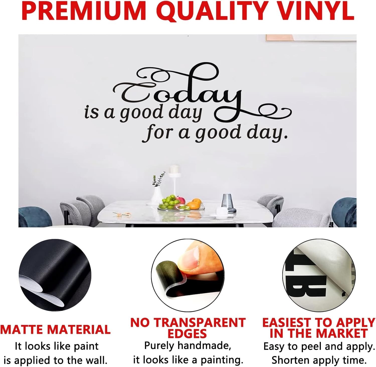 AnFigure Motivational Quotes Wall Decals – Bedroom Living Room Nursery Family Wa