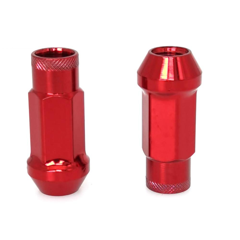 Lug Nuts M12X1.25 Open End Wheel Nuts,Taper Acorn Seat, Forged Locknut Racing Nu