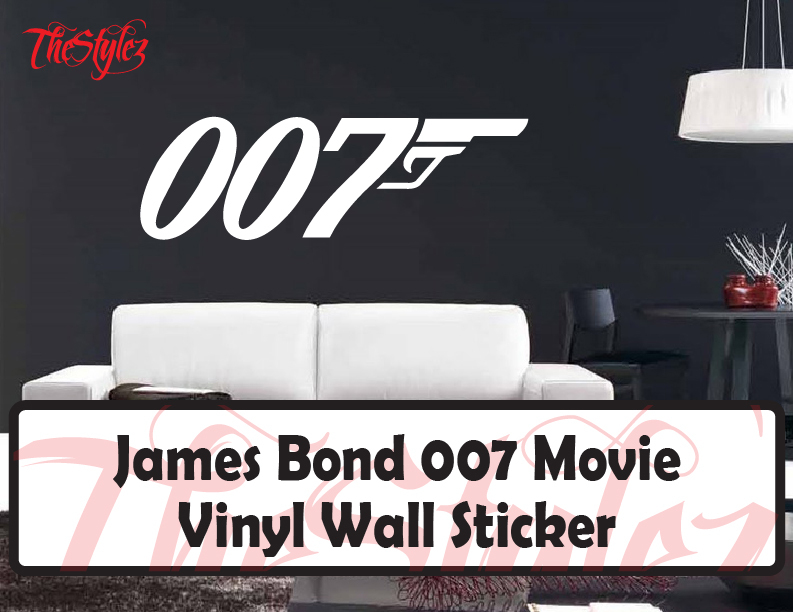 James Bond 007 Custom Movie Wall Vinyl Sticker