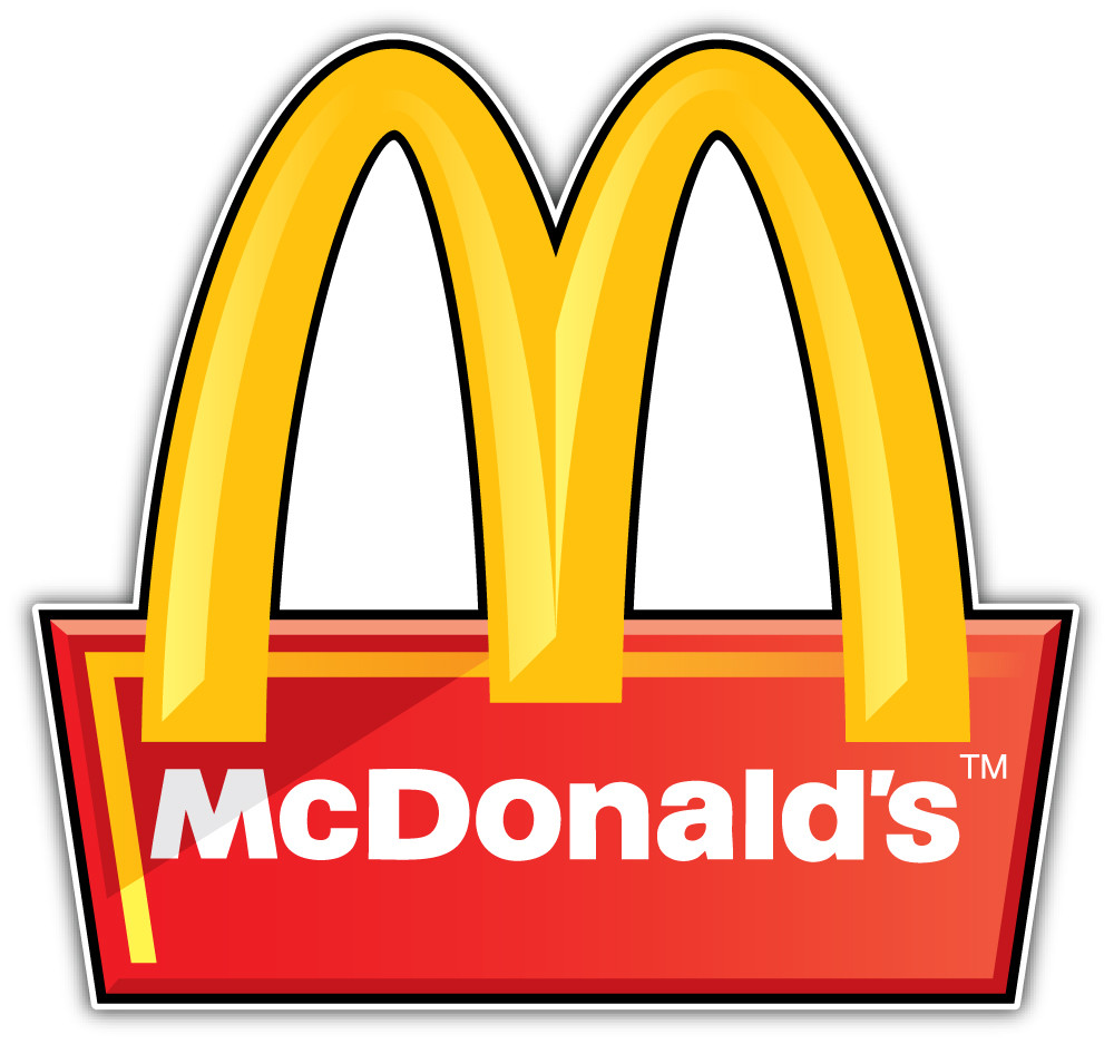 McDonald's Sticker Car Bumper Decal – 3" or 5"