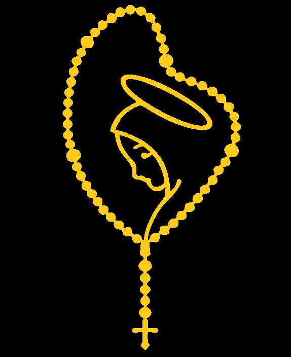 ROSARY WITH VIRGIN MARY BEADS, RELIGION Decal Sticker for Cars, Laptops, Tablets