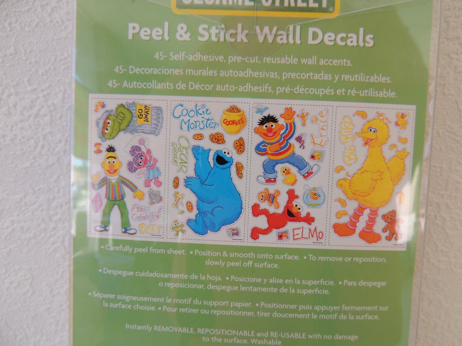 SESAME STREET ROOMMATES PEEL AND STICK WALL DECALS # RMK1384SCS