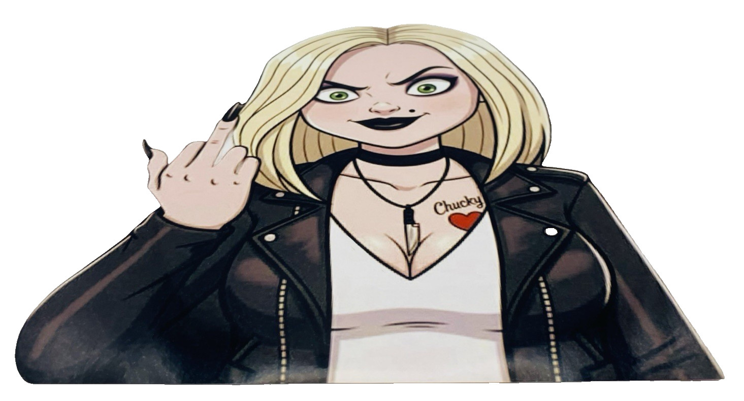 Bride Of Chucky Tiffany Inspired Waterproof Car Decal Vinyl Sticker Horror