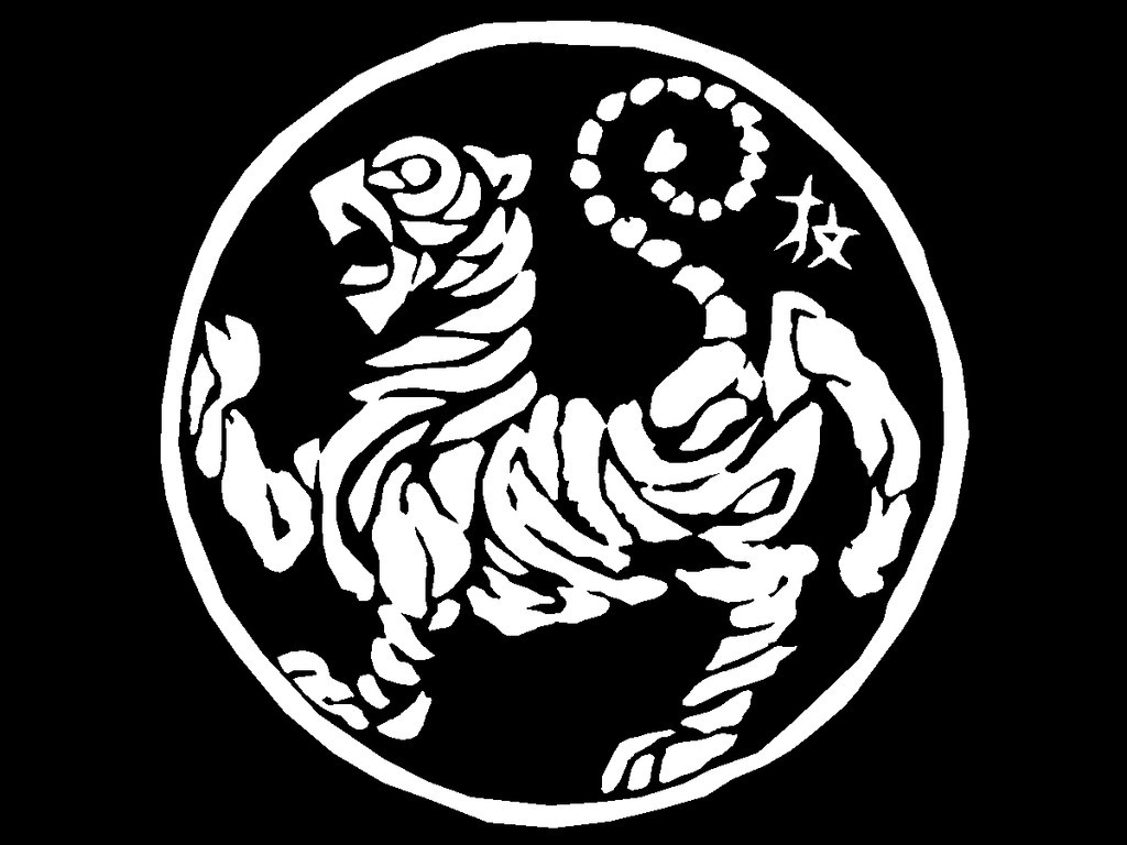 Karate Shotokan Tiger Decal martial arts vinyl sticker car Dojo window graphic
