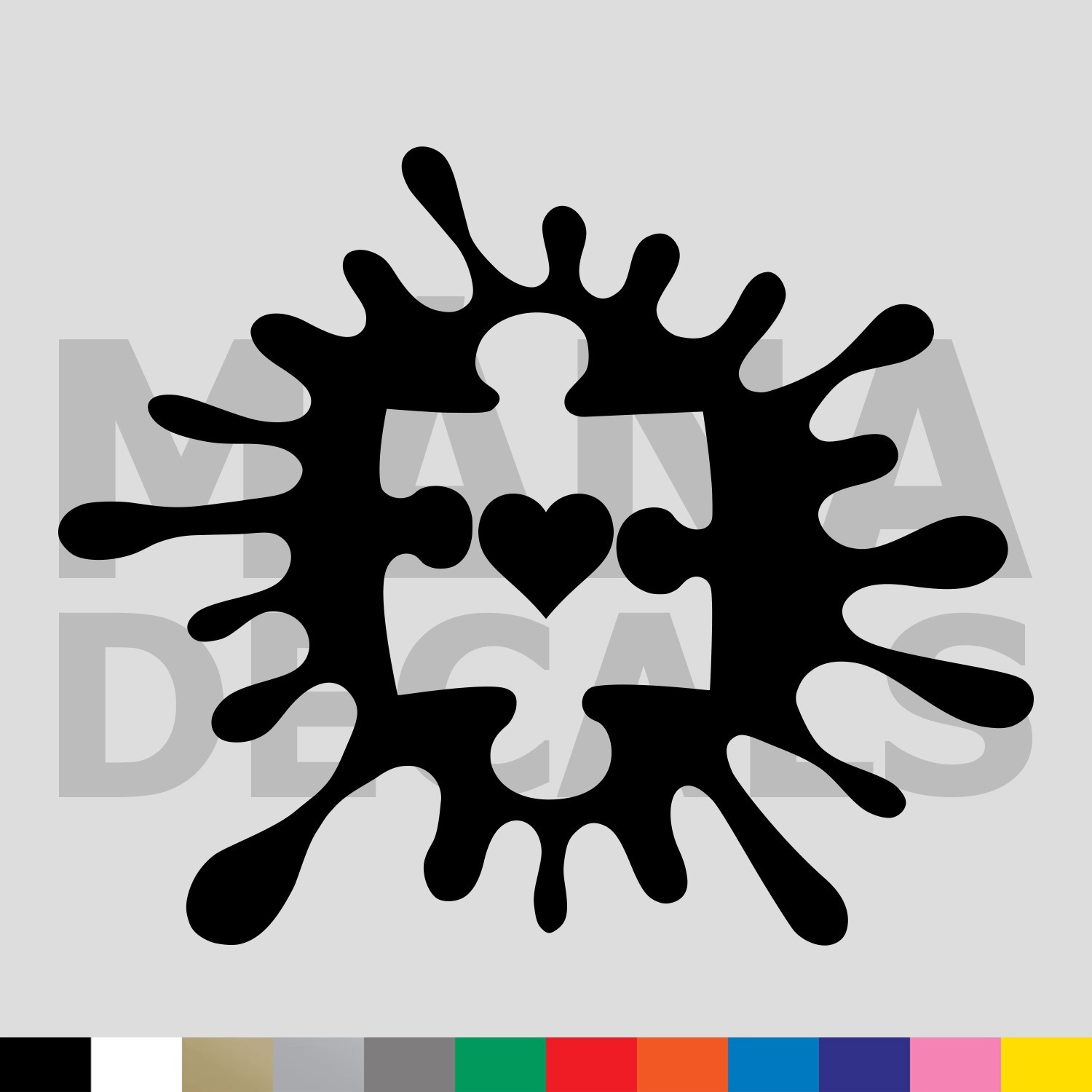 Autism Awareness Paint Splash Vinyl Die Cut Decal Sticker – Ink Splatter Splat