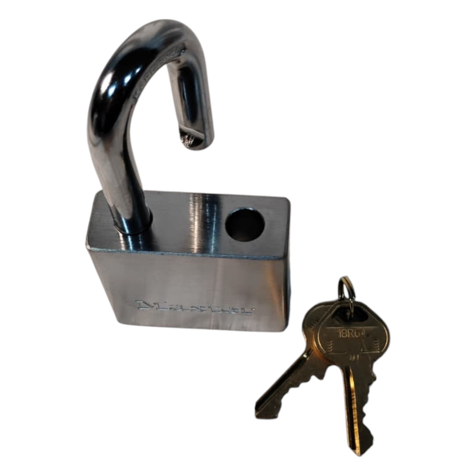 Master Lock 532DPF Chrome Steel Body Keyed Different Padlock Silver – 1 Pack