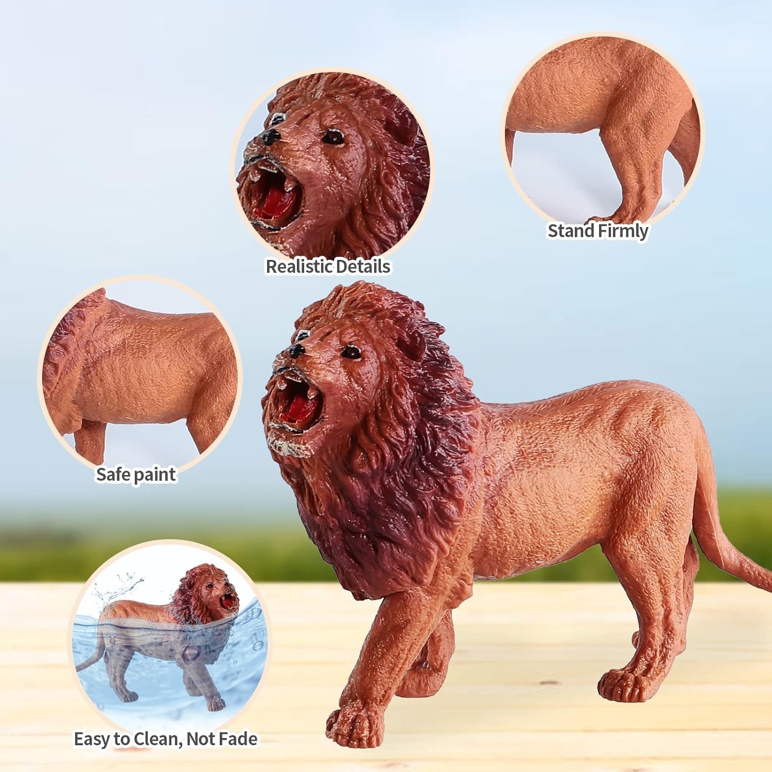 31 Pcs Safari Animals Figures Including 24 Realistic Jungle Playset Toys Zoo Ani