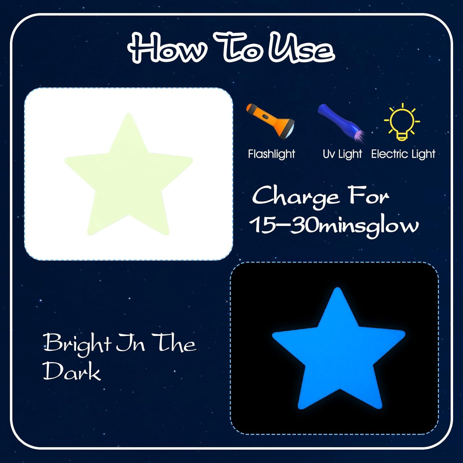 Glow in the Dark Stars Wall Stickers – 469 Pcs, Perfect for Kids' Nursery, Bedro