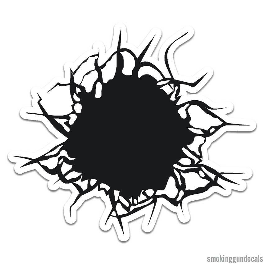 Black Hole Bullet, Vinyl Decal Sticker, Indoor Outdoor, 3 Sizes, #12084