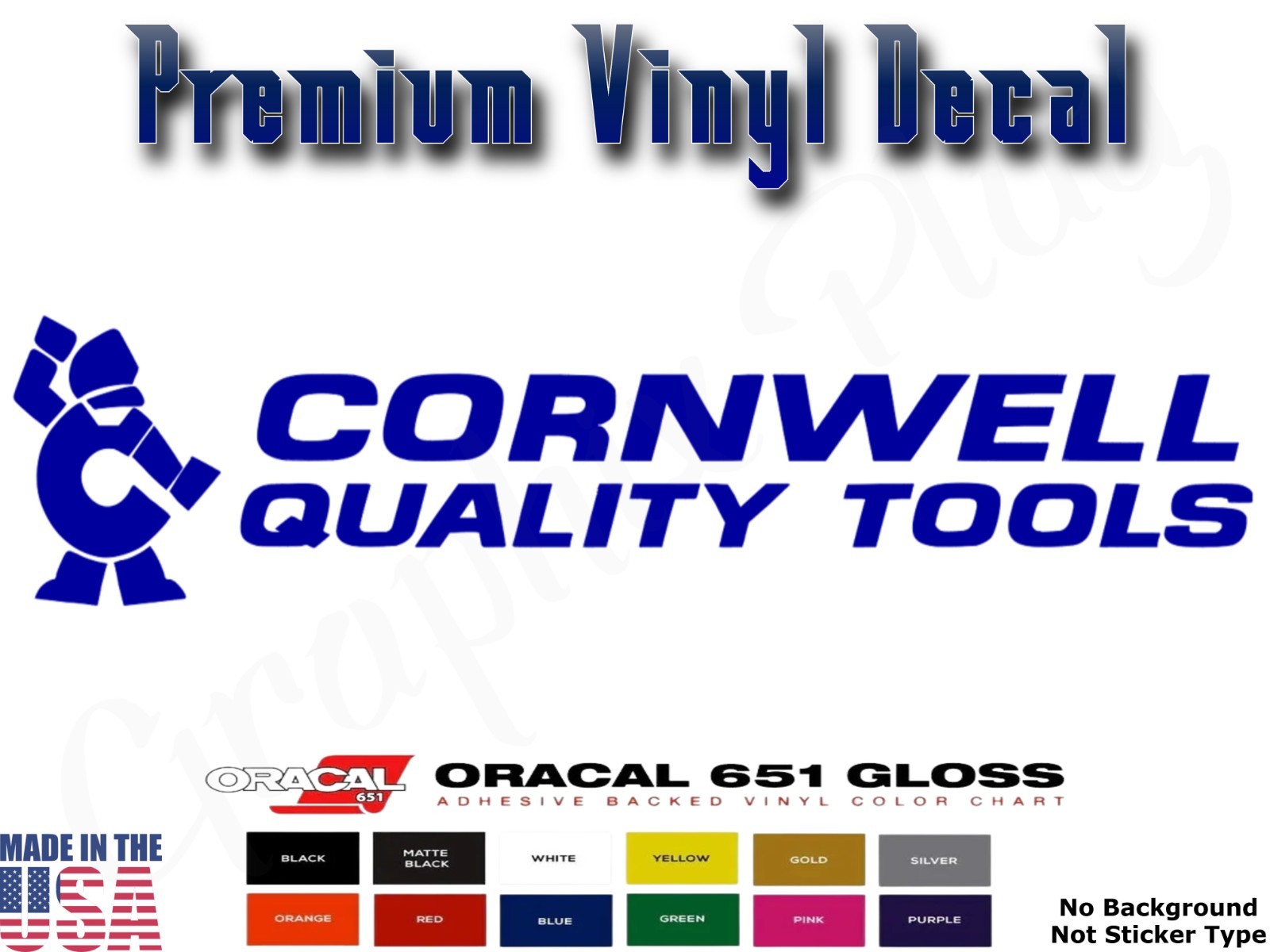 Cornwell Tools Sticker Decal 7.5" 11" 17" 23" Socket Wrench Ratchet Screwdriver