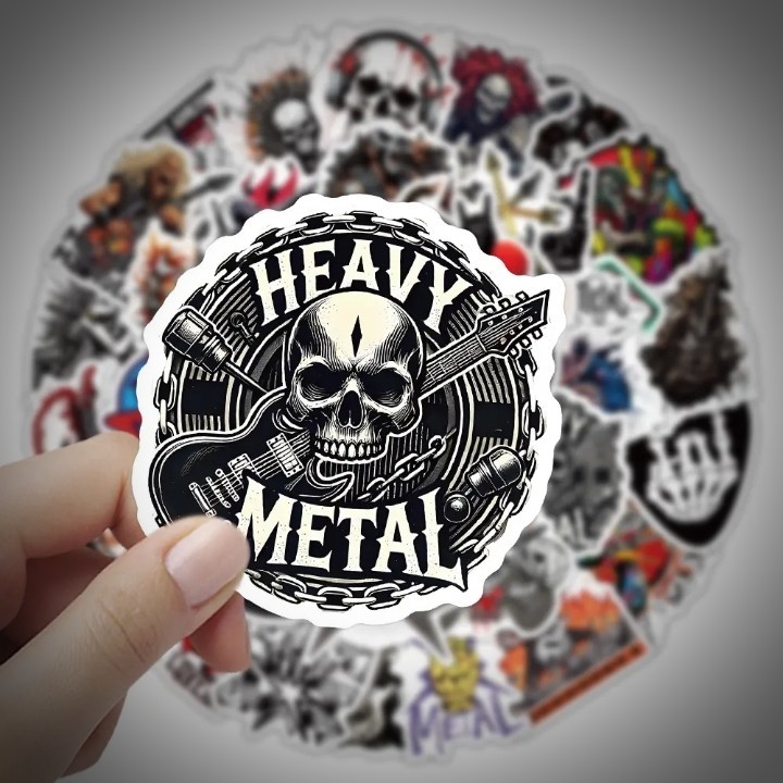 300pcs Rock Band Logo Stickers Decal Lot Punk Vinyl Music Heavy Metal Laptop USA