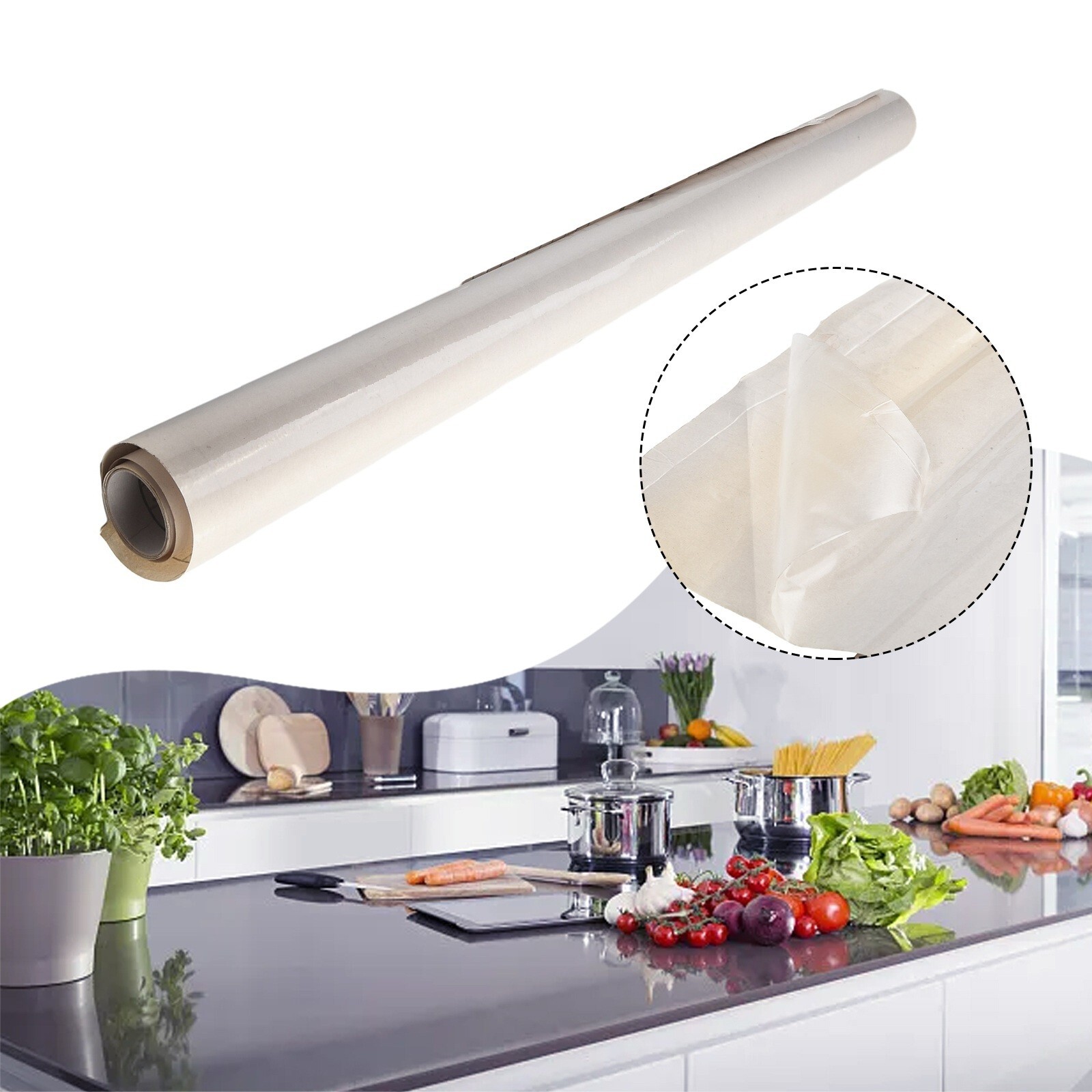 Oil Proof Wall Stickers Heat-Resistant Self-Adhesive For Kitchen Tile, Table