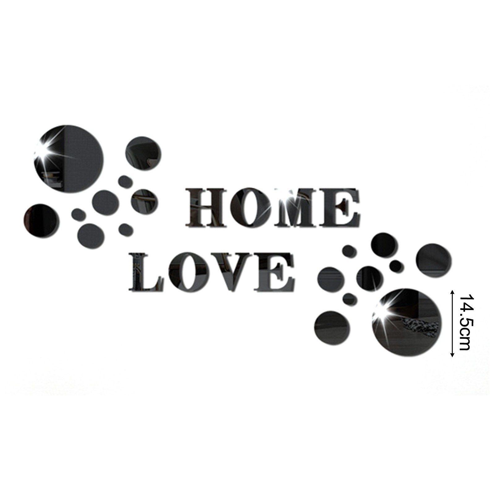 DIY Wall Decoration Reflective Wall Art Chic Home Accent Customizable Wall Decor