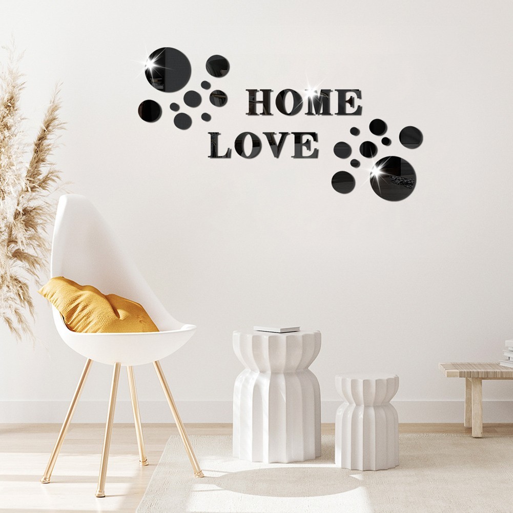 DIY Wall Decoration Reflective Wall Art Chic Home Accent Customizable Wall Decor