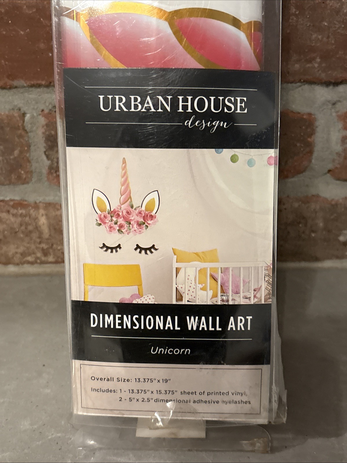 Urban House Design dimensional “UNICORN” wall art 13.375×19”