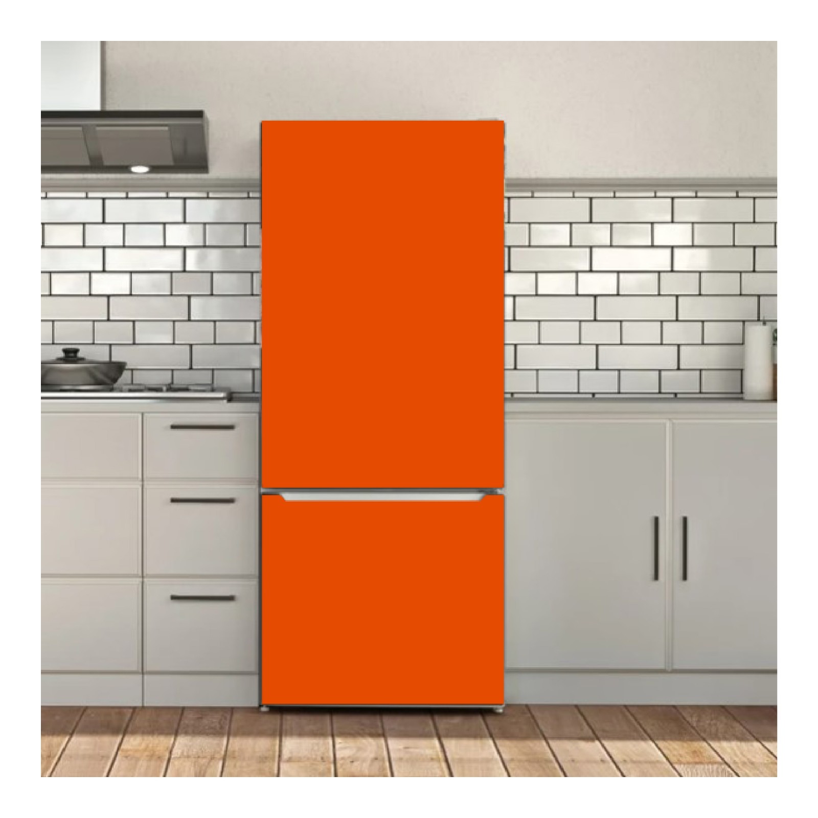Abstract Art Fridge Vinyl Wrap Refrigerator Sticker Modern Kitchen