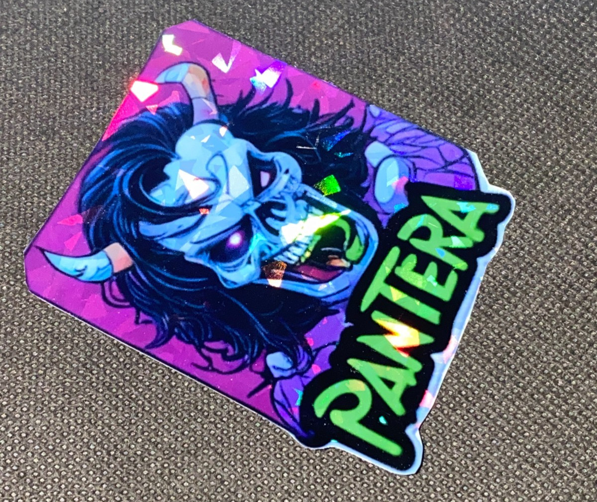 Pantera Band Logo Sticker Retro 1980's Groove Thrash Heavy Glam Metal