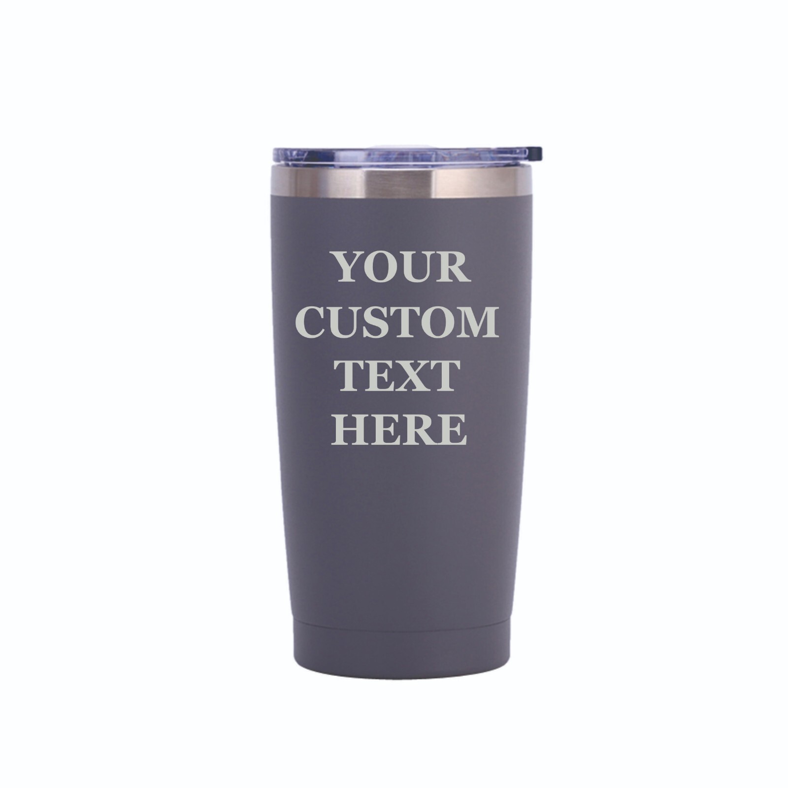 Custom 20oz Tumbler with Your Text or Logo Engraved Travel Mug Insulated Bottle