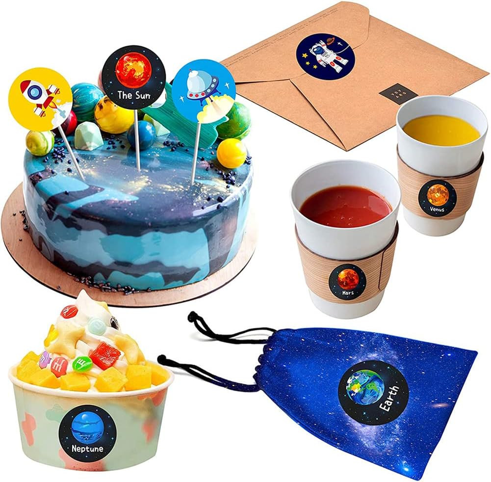 1000 Realistic Solar System Stickers for Kids – Outer Space Planet Stickers for