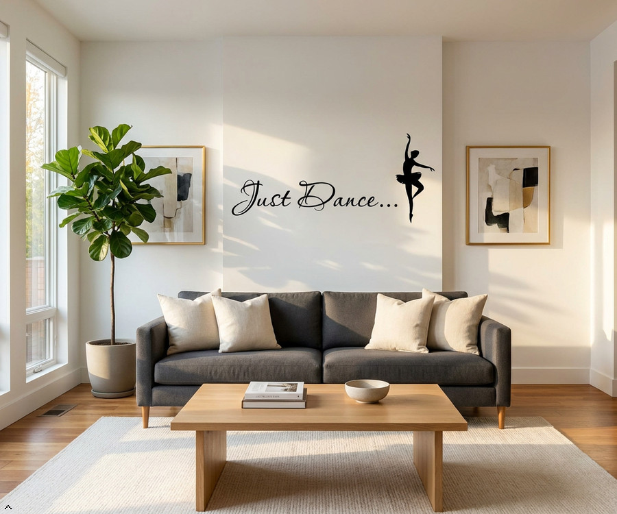 Just Dance Vinyl Wall Art Inspirational Quotes and Saying Home Decor Decal stick