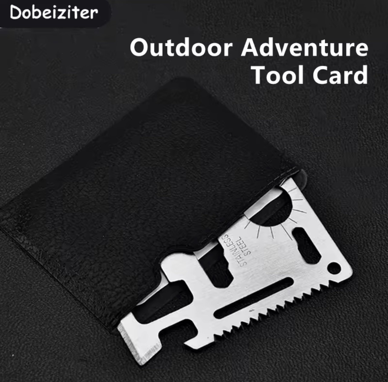 11-in-1 Stainless Steel Multi-Tool Card -Pocket Survival Gear
