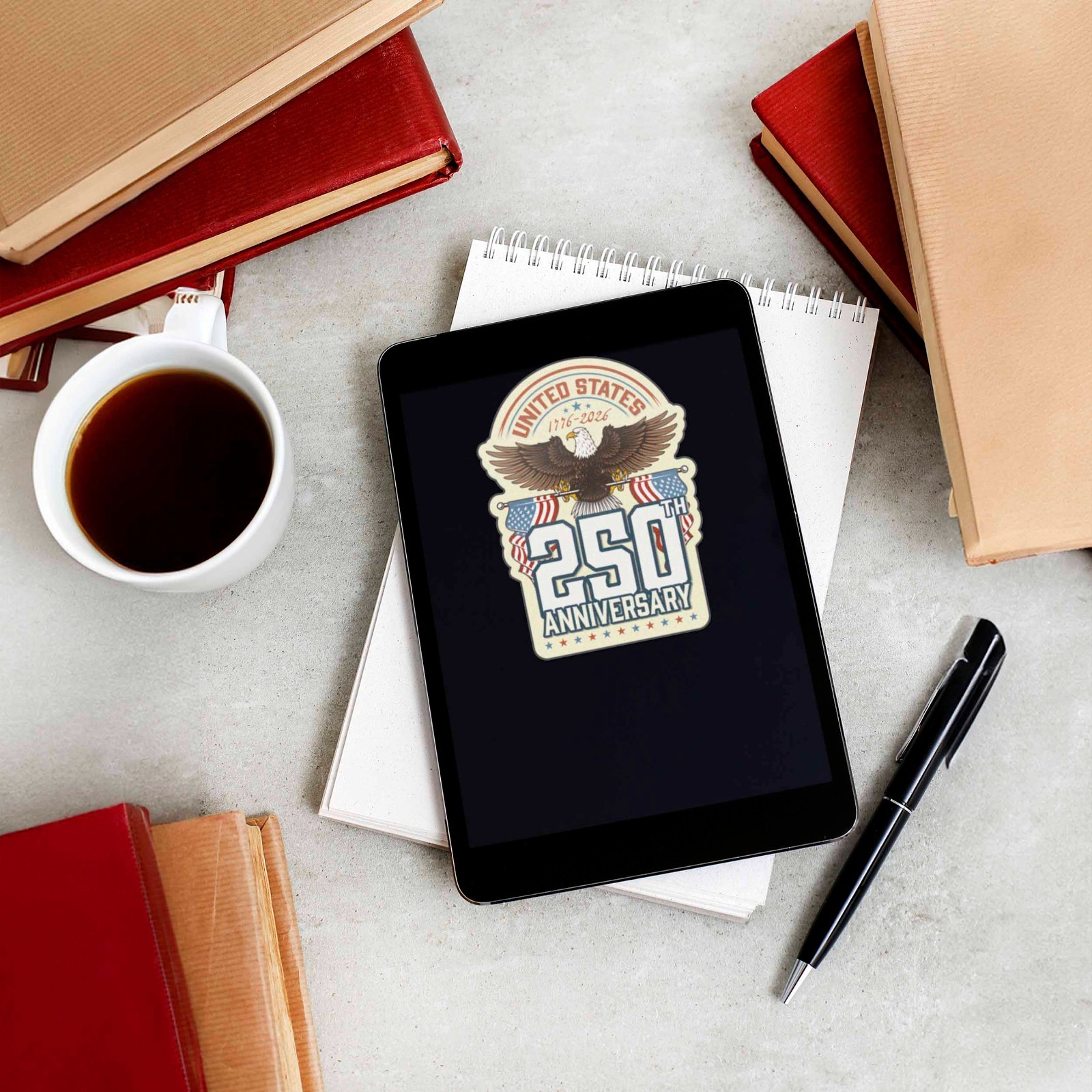 America's 250th Anniversary Eagle Sticker – Cool 2026 Patriotic USA Decal