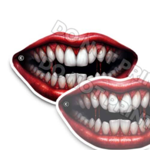 Bloodied Lips – Sexy mouth Stickers Decals Die Cut Creepy – MOUTH Only 33413