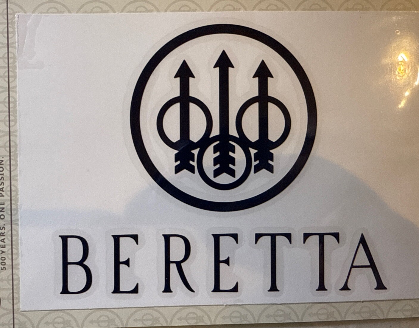 Beretta Firearms Pistol Rifle Logo Car Truck Window Gun Case Vinyl Decal Sticker