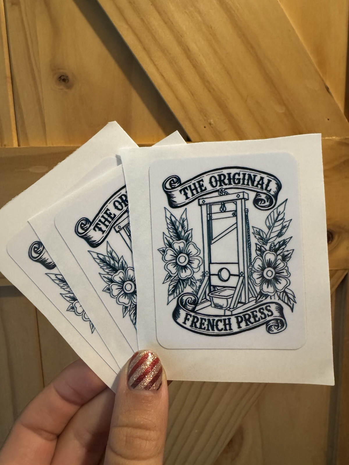 The Original French Press Vinyl Sticker Decal For Water Bottles And Laptops, Etc