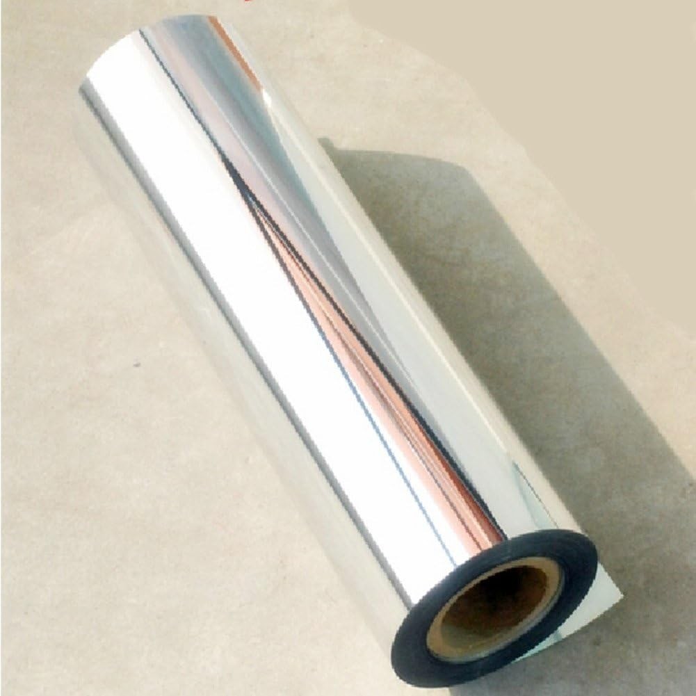 12"X78"Chrome Mirror Silver Vinyl Wrap Sticker Decal Film Sheet,Self-Adhesive