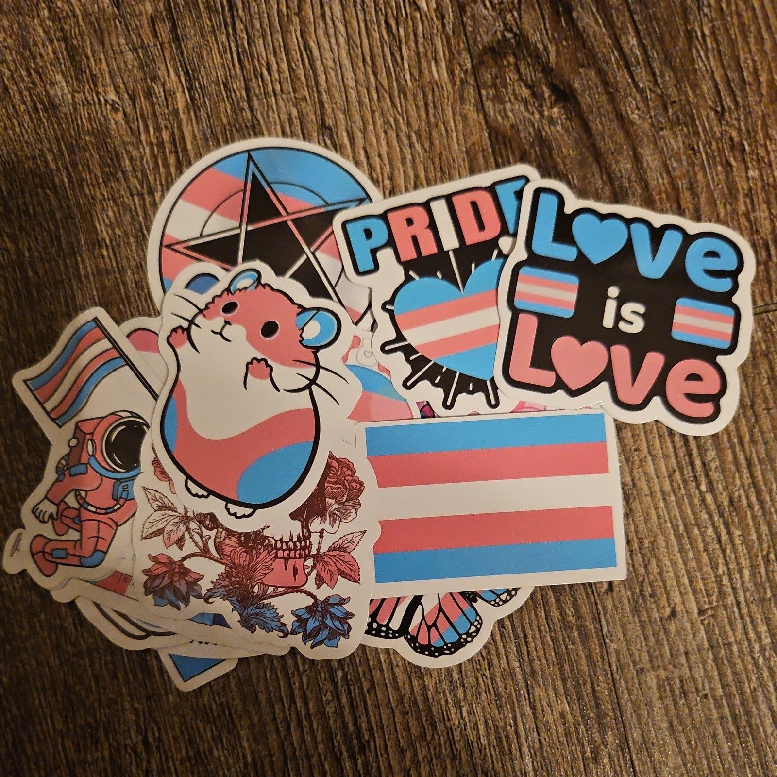 Random Trans Pride Sticker Set Decal Pack Laptop Car Yeti Hydro Free Shipping