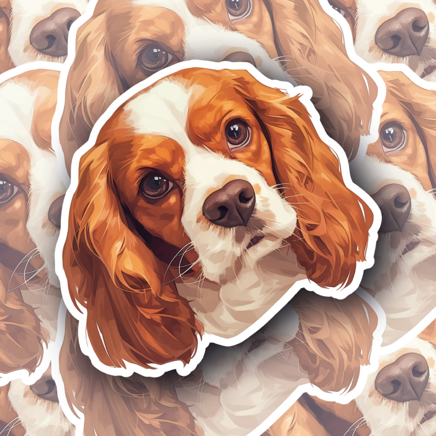 Laminated decal/sticker–UV/Water resistant for in/outdoor use – Dog