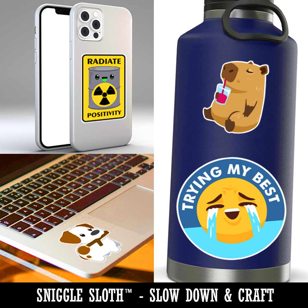 Fantasy Ship on Large Ocean Wave Laptop Water Bottle Sticker 5 Pack