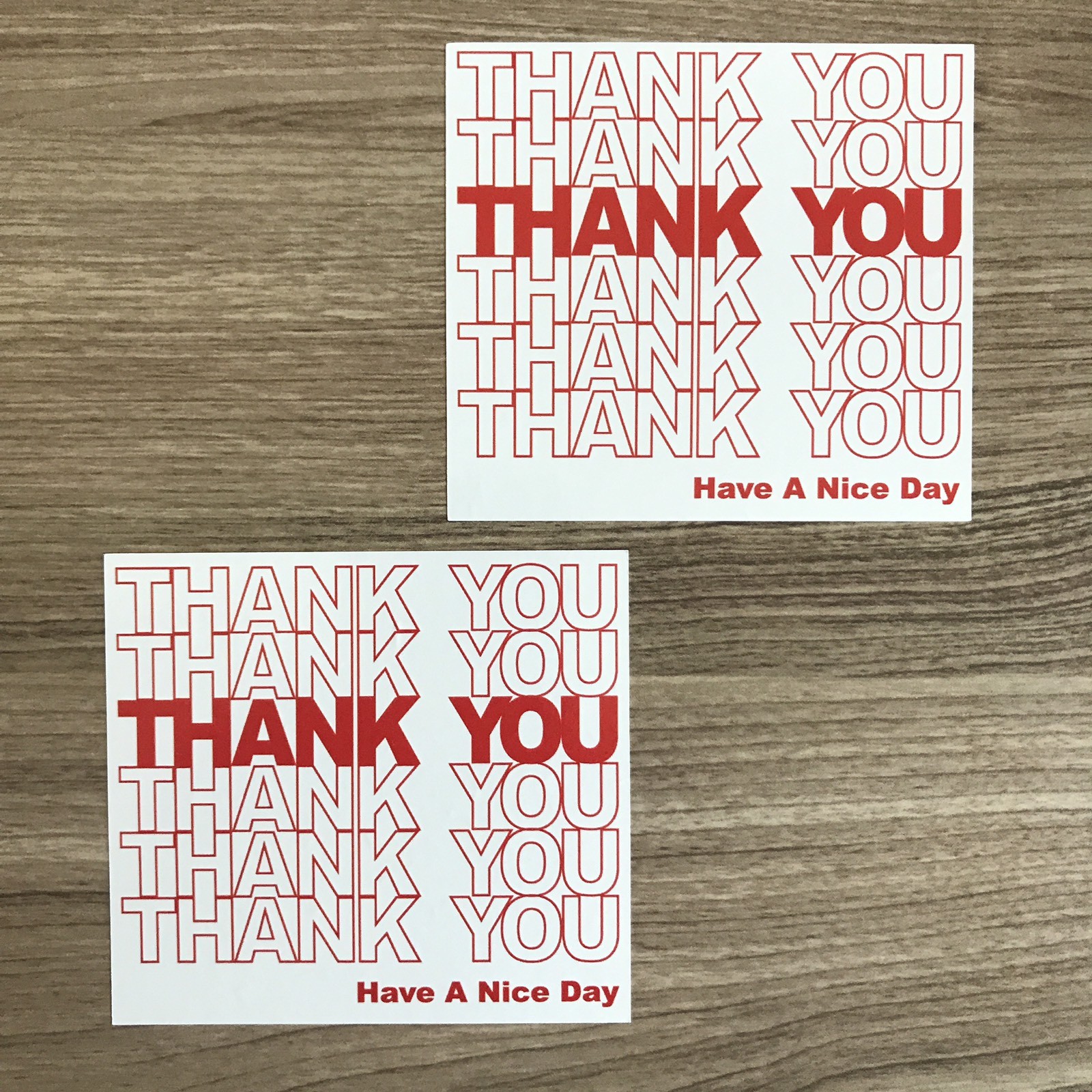 Thank You Have A Nice Day 3.5" Wide Vinyl Sticker – BOGO