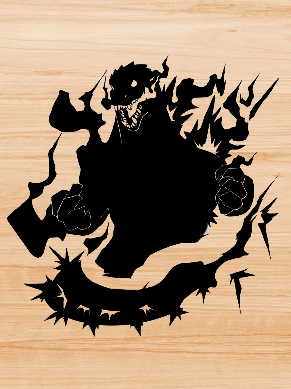 Decal Vinyl Car Truck Sticker – Fire Godzilla Kajui Choas You Pick Size & Color