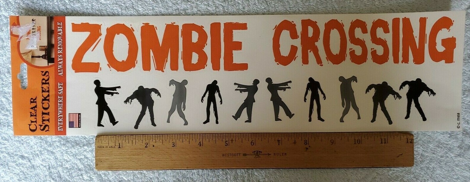 7 Sheets of The Peel People Removable Halloween Stickers